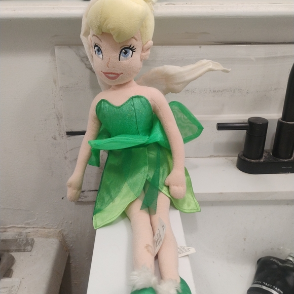 Disney Store Exclusive Tinker Bell Fairy Peter Pan Plush Stuffed Doll Toy 21" - Picture 2 of 6